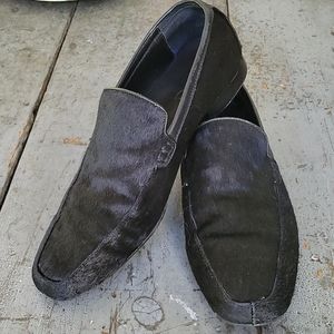 Faux Pony Skin Loafers